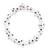 Huître | Argent sterling 925 | Bracelet de luxe en forme de champignon en verre Firefly
